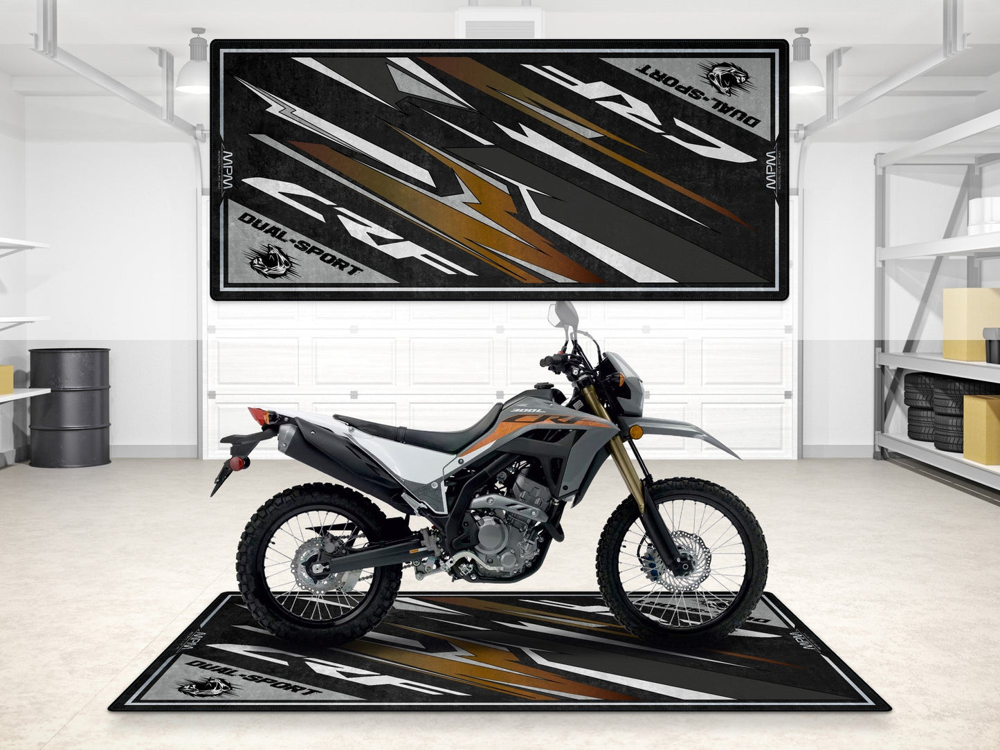 MPM Motorcycle Mat for Honda CRF - MM7457