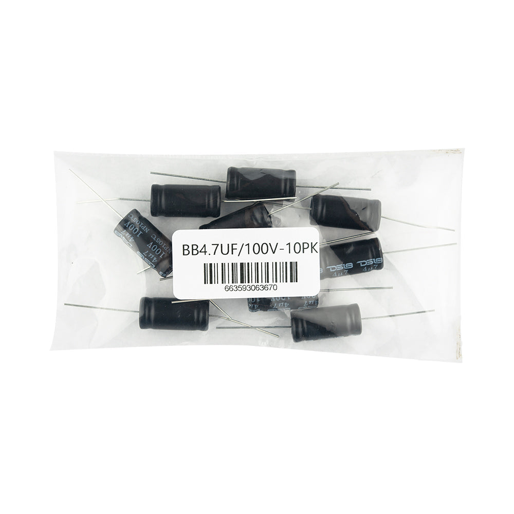 DS18 BB4.7UF/100V-10PK 4.7uF 100V Non-Polarized Bass Blocking Capacitor