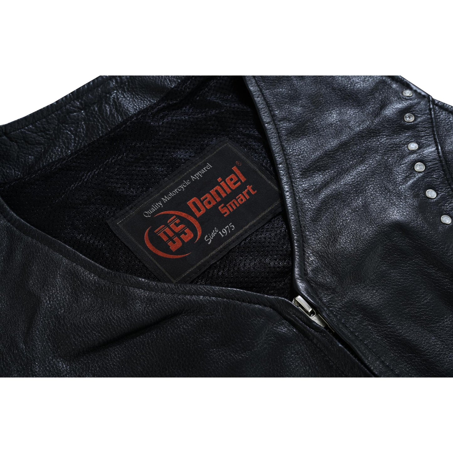 Biker Babe Women's Studded Leather Motorcycle Vest