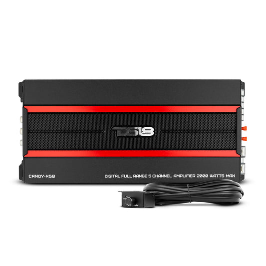 DS18 CANDY-X5B Full Range 5-Channel Class D Car Amplifier 2000 Watts