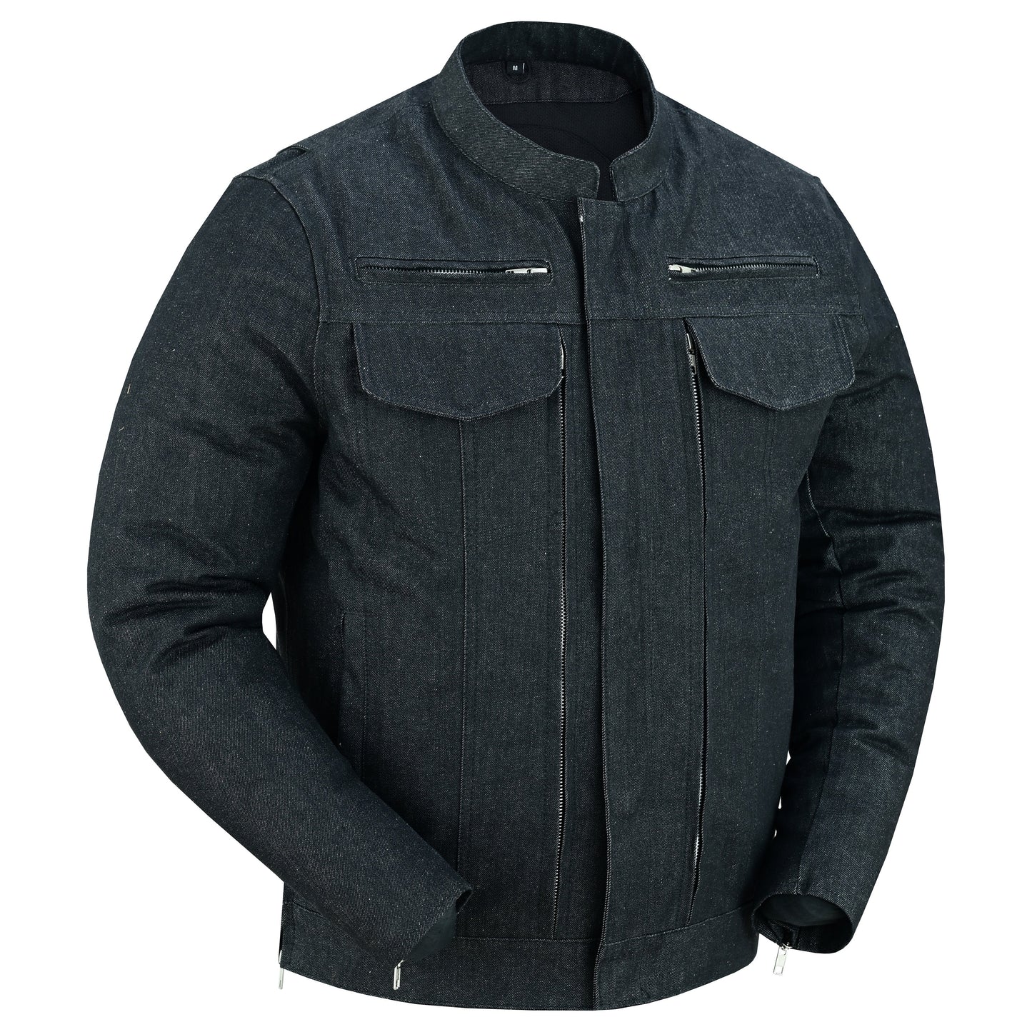 Mens Rough Rub-Off Denim Jacket
