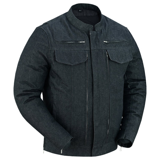 Mens Rough Rub-Off Denim Jacket