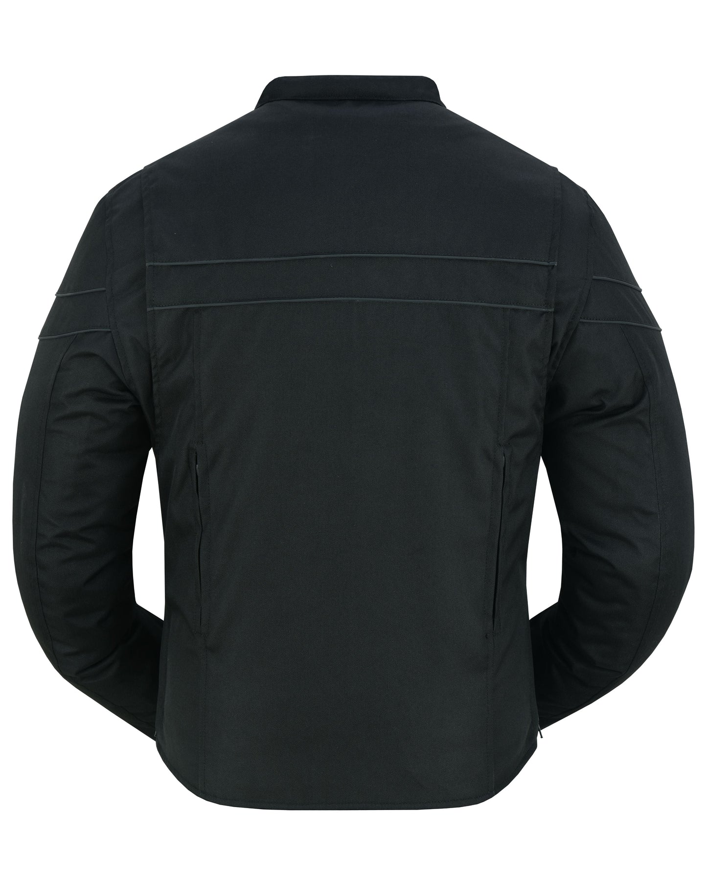 All-Season Men's Textile  Motorcycle Jacket with Reflective Stripes