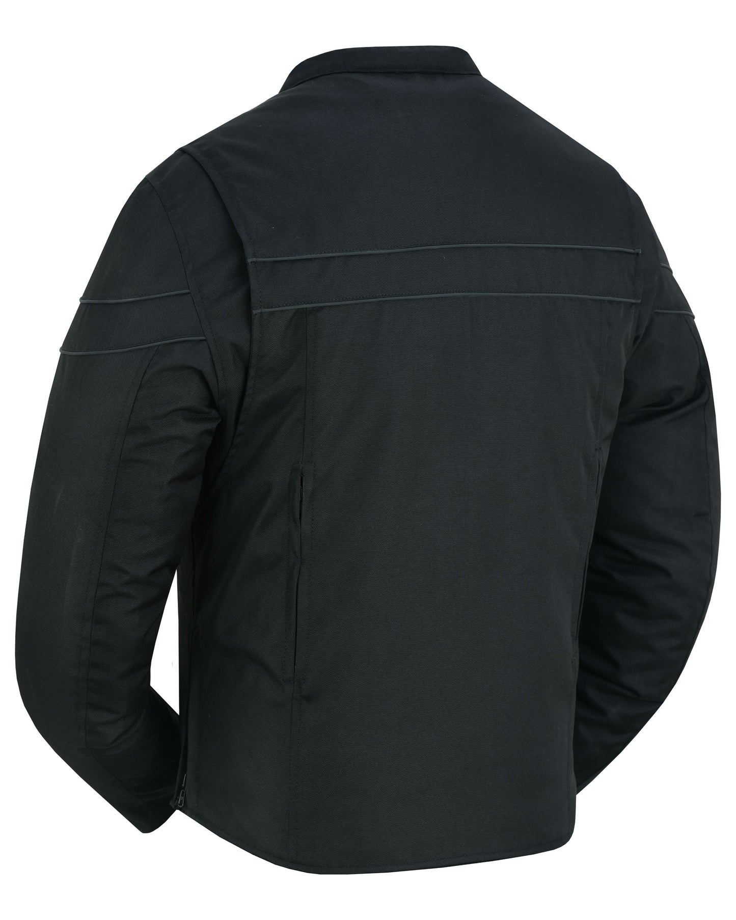 All-Season Men's Textile  Motorcycle Jacket with Reflective Stripes