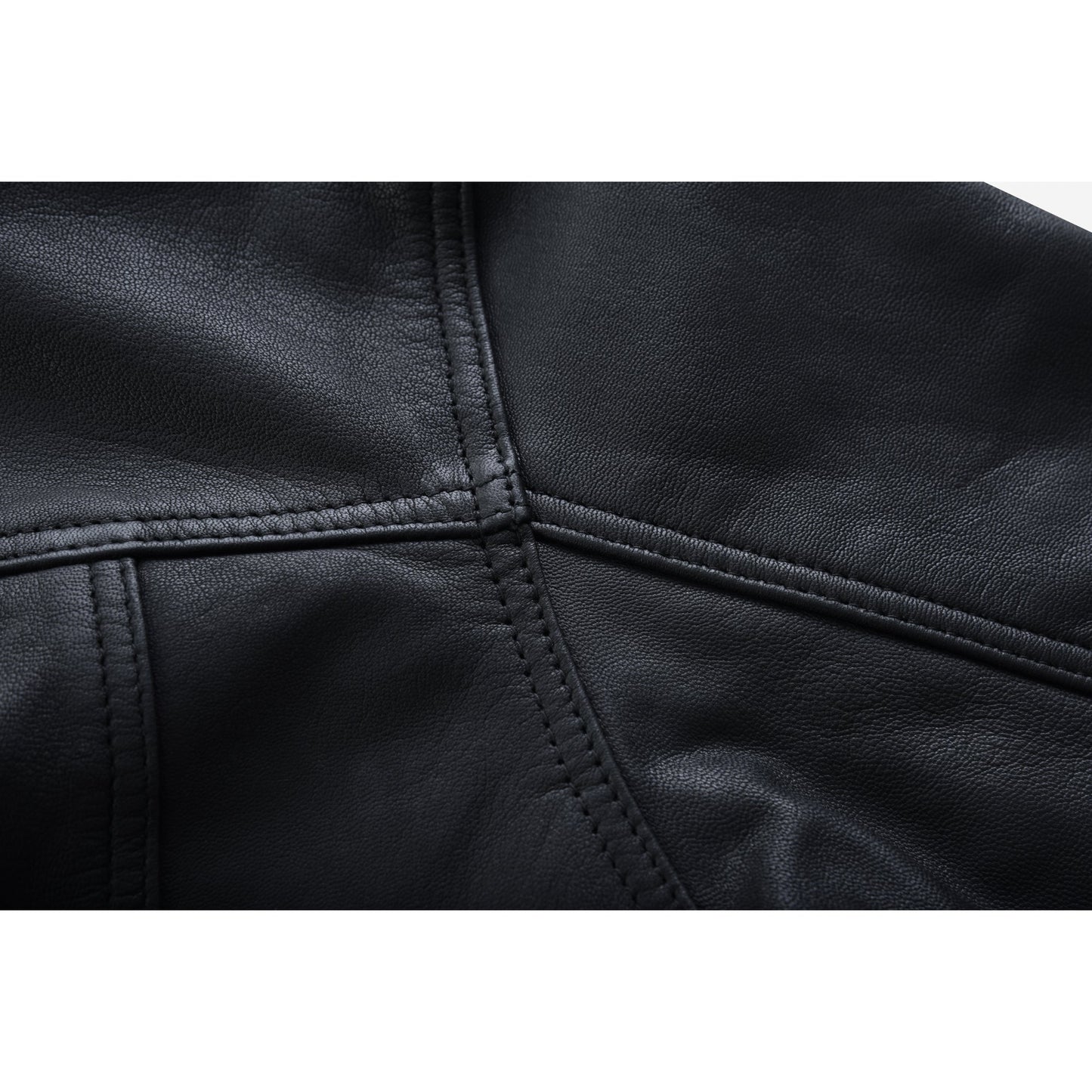 Men's Premium Lightweight  Black Leather Shirt