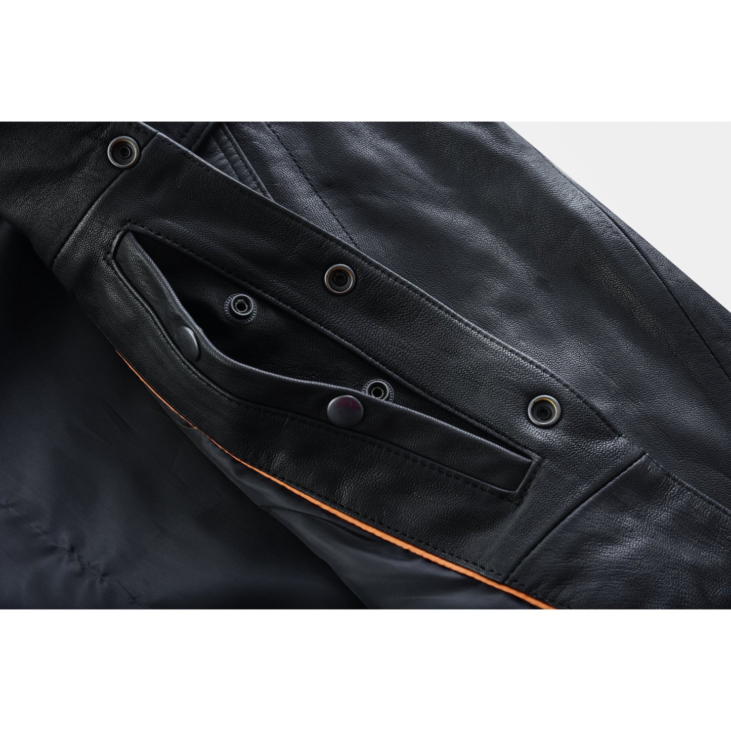 Men's Premium Lightweight  Black Leather Shirt