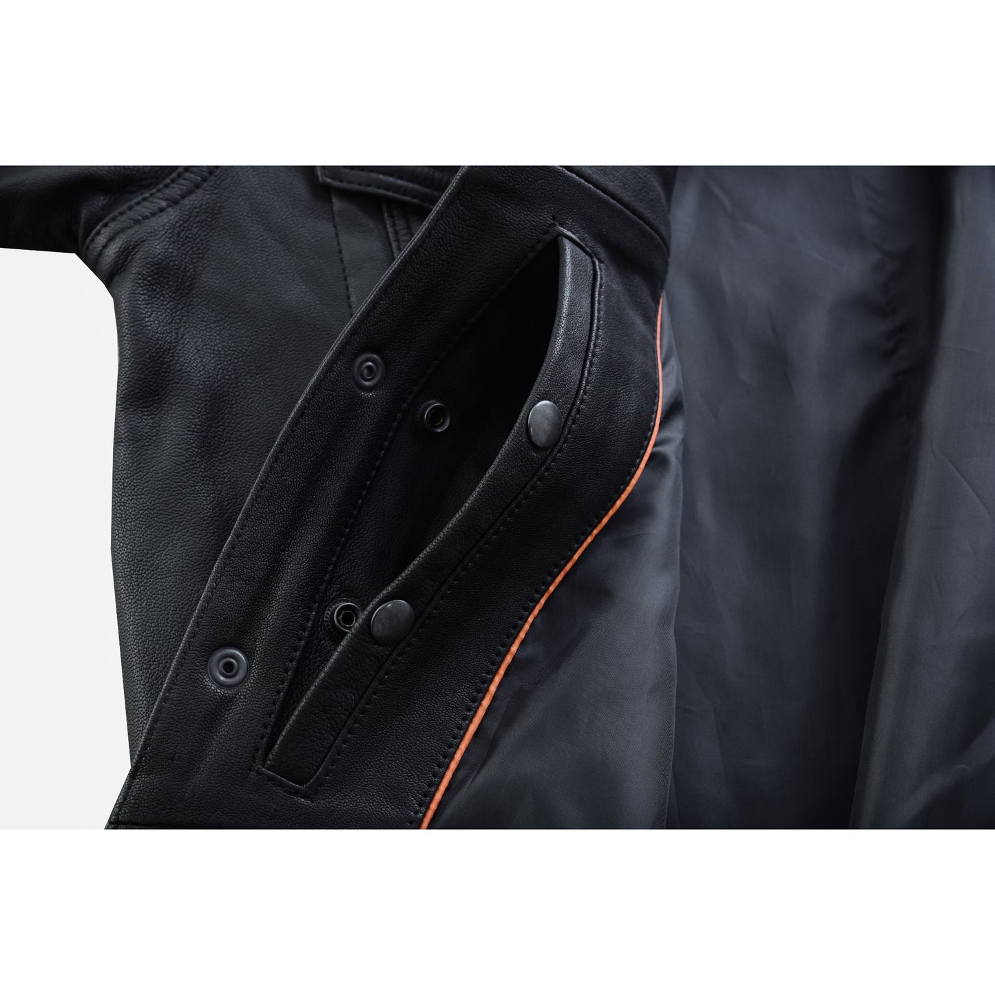 Men's Premium Lightweight  Black Leather Shirt