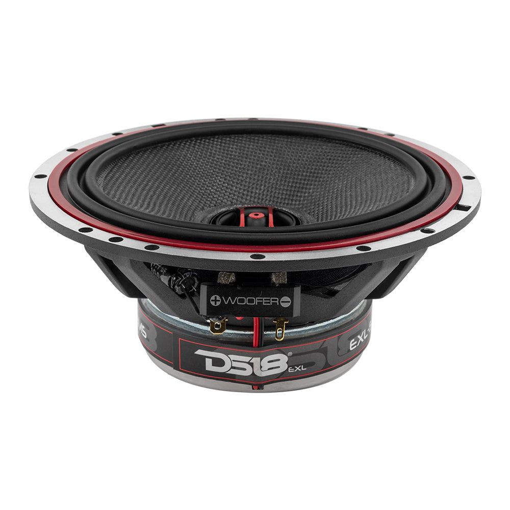 EXL 6.5" 2-Way Coaxial Speaker with Fiber Glass Cone 120 Watts Rms 3-Ohm