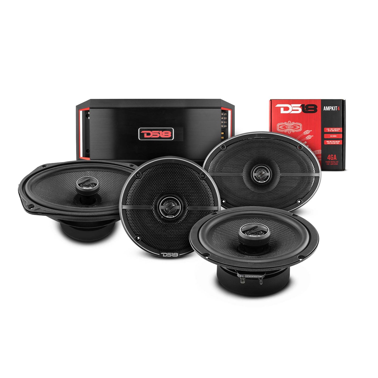 DS18 2015-2020 Ford F-250 Crew and Super Cab Better Upgrade/Replacement Package 1600 Watts