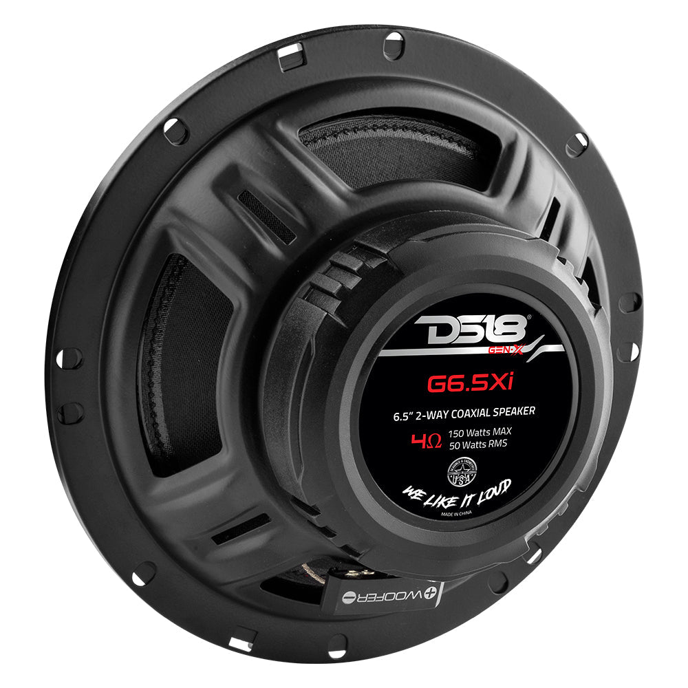 GEN-X 6.5" 2-Way Coaxial Speakers 50 Watts Rms 4-Ohm