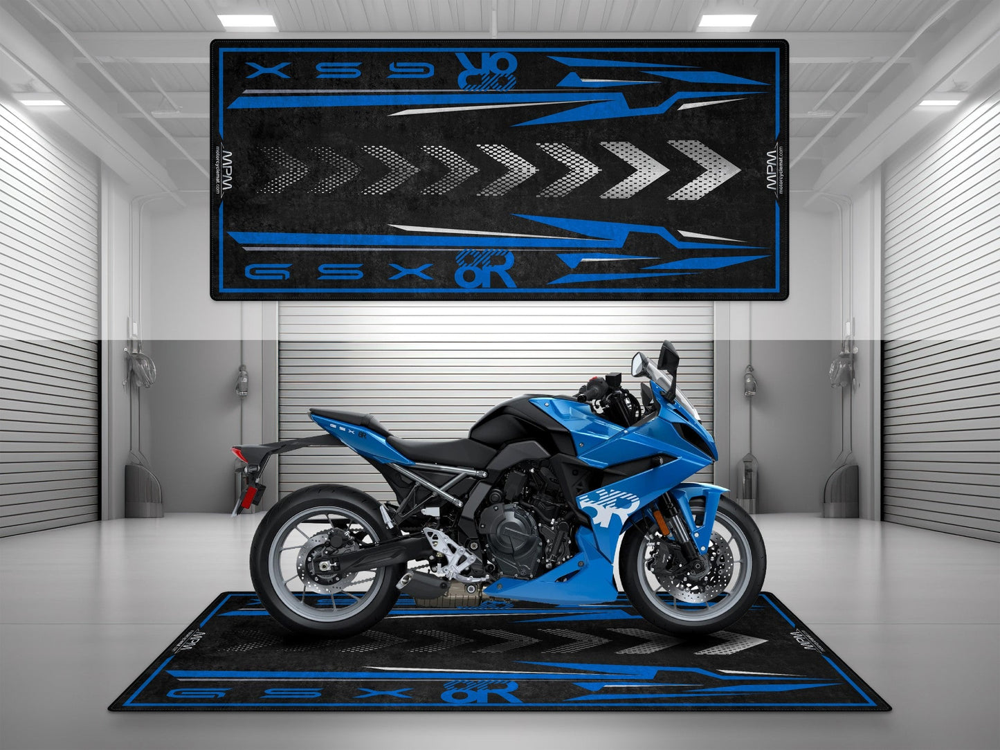 MPM Motorcycle Mat for Suzuki GSX-8R Motorcycle - MM4139