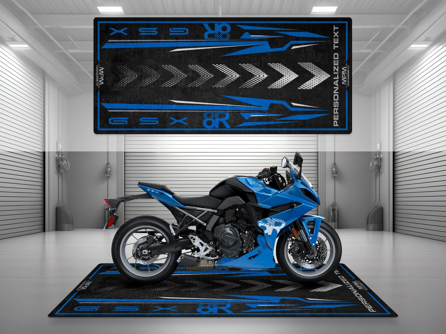 MPM Motorcycle Mat for Suzuki GSX-8R Motorcycle - MM4139