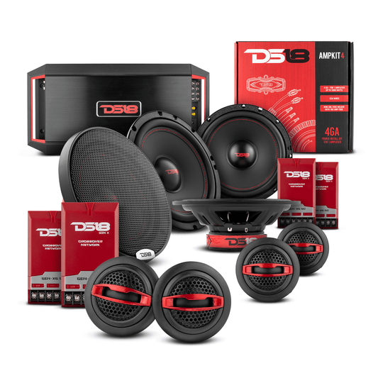 DS18 2008-2021 Honda CR-V  Front and Back Doors Speakers Good Upgrade/Replacement Package 900 Watts