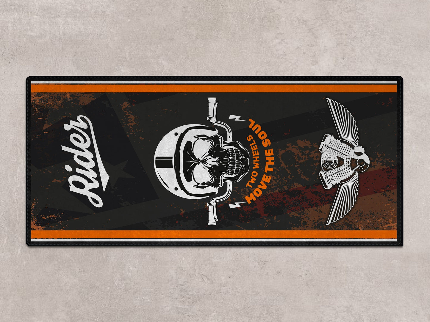 MPM Motorcycle Mat Design for Chopper, Cruiser, Touring, Sport Motorcycle "Move The Soul" - MM7501