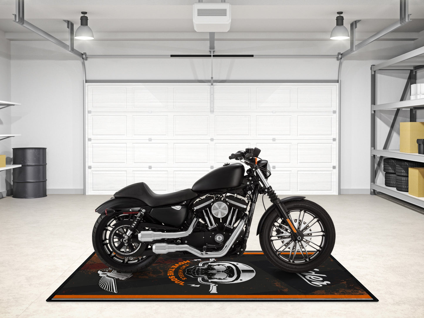 MPM Motorcycle Mat Design for Chopper, Cruiser, Touring, Sport Motorcycle "Move The Soul" - MM7501