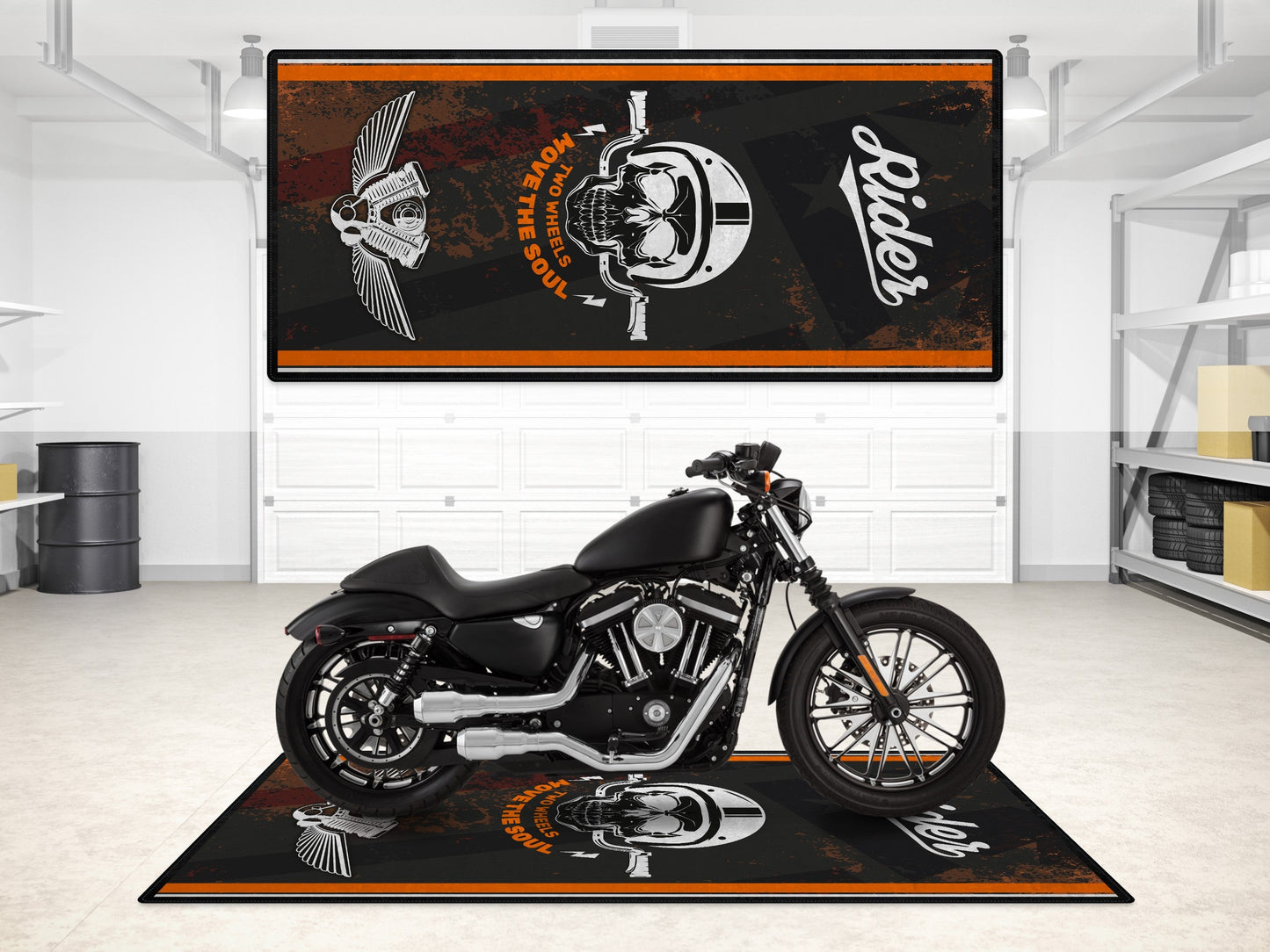 MPM Motorcycle Mat Design for Chopper, Cruiser, Touring, Sport Motorcycle "Move The Soul" - MM7501