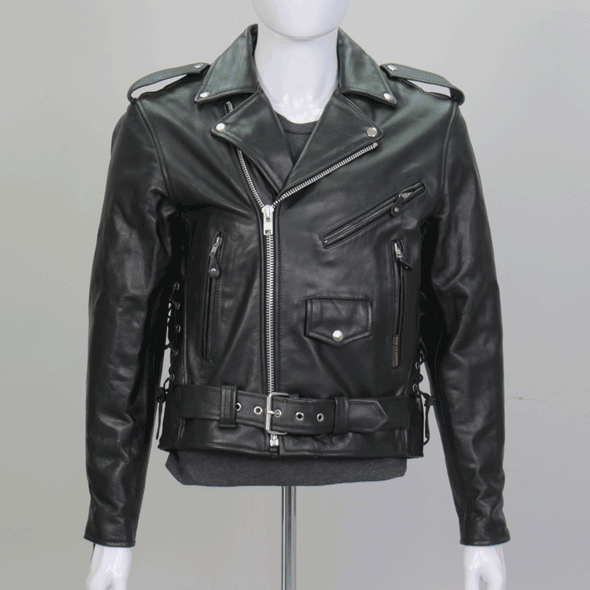 Hot Leathers JKM1002 Classic Men’s Motorcycle Leather Jacket with Zip Out Lining