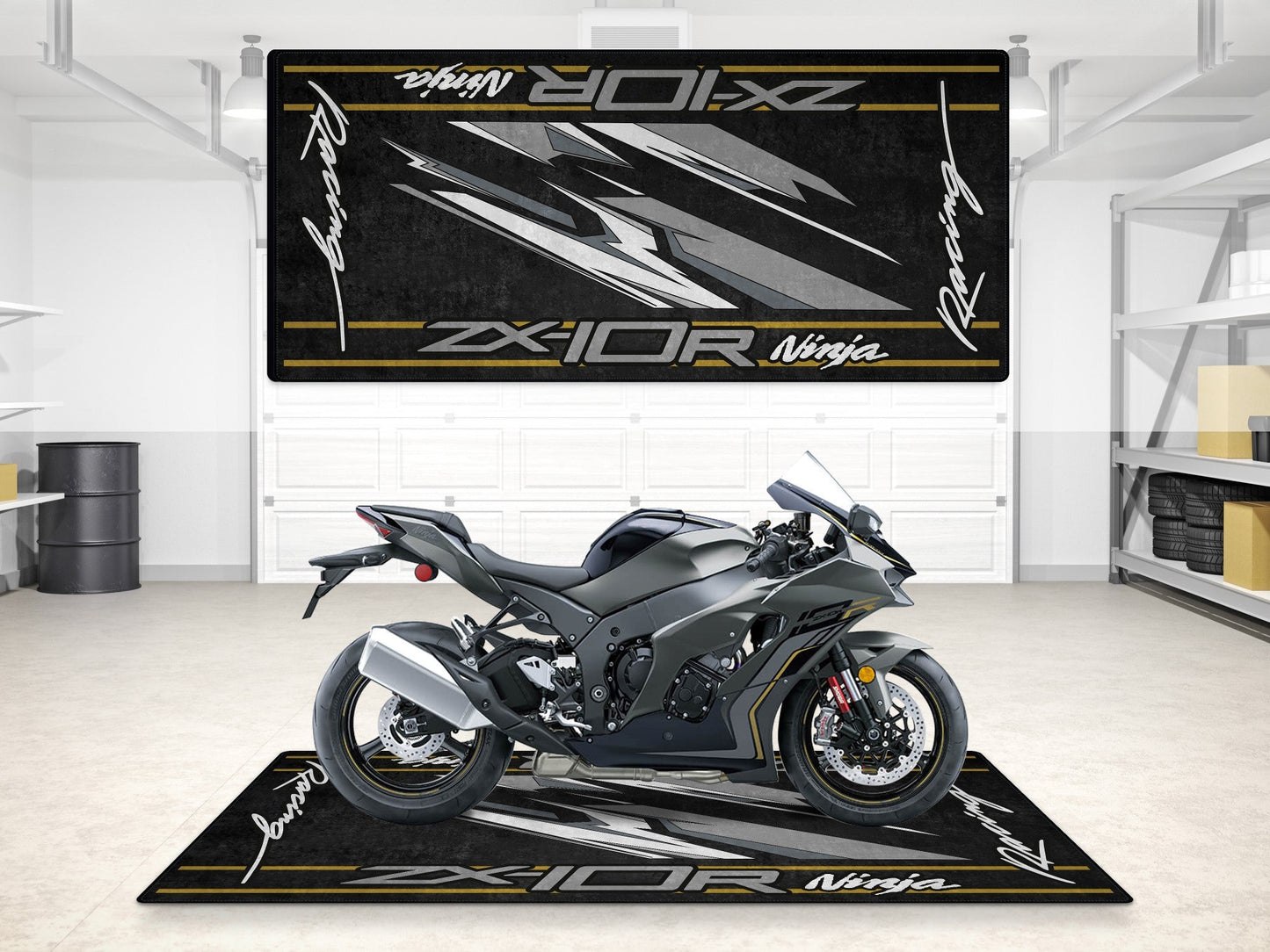 MPM Motorcycle Mat for Kawasaki ZX-10R - MM7250
