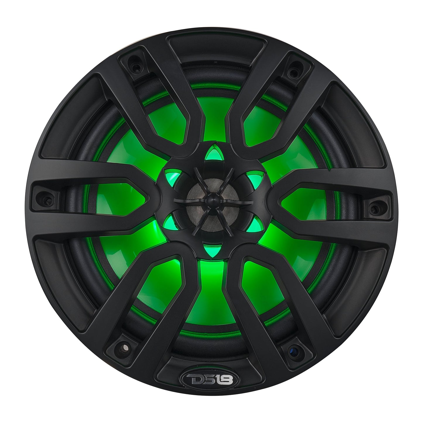 NXL 8" 2-Way Coaxial Marine Speaker With LED RGB Lights 125 Watts Rms 4-Ohm - Black