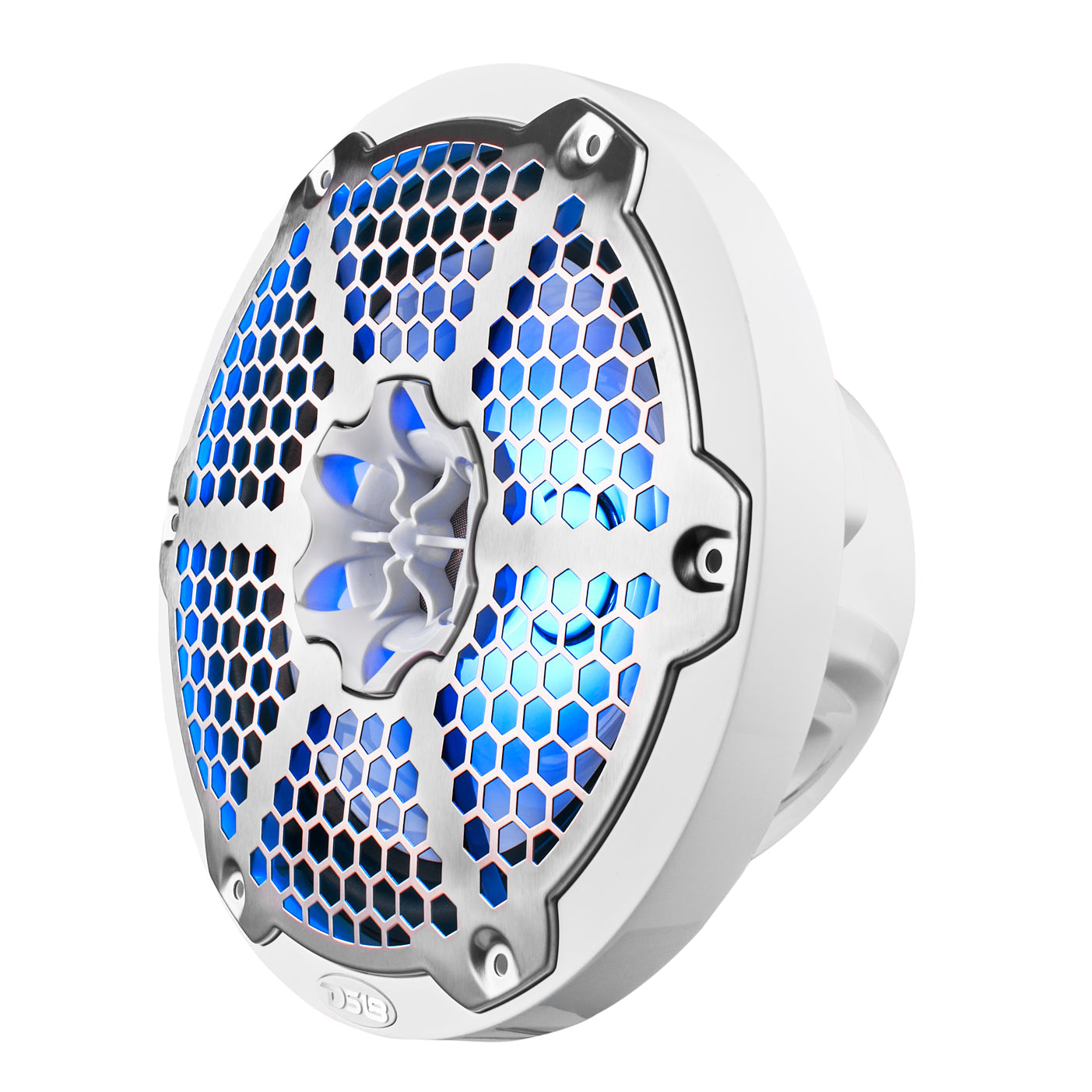 NXL 8" 2-Way Coaxial Marine Speaker With LED RGB Lights 125 Watts Rms 4-Ohm -White