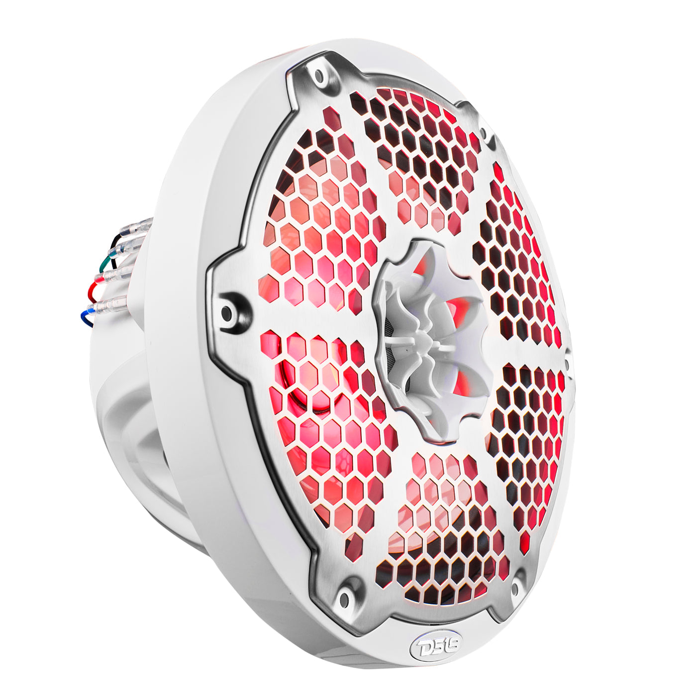 NXL 8" 2-Way Coaxial Marine Speaker With LED RGB Lights 125 Watts Rms 4-Ohm -White