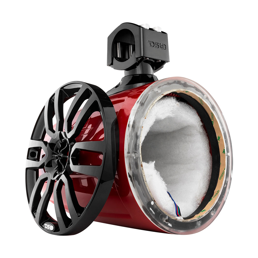 NXL 8" Marine and Powersports Empty Tower LED RGB Lights -Red