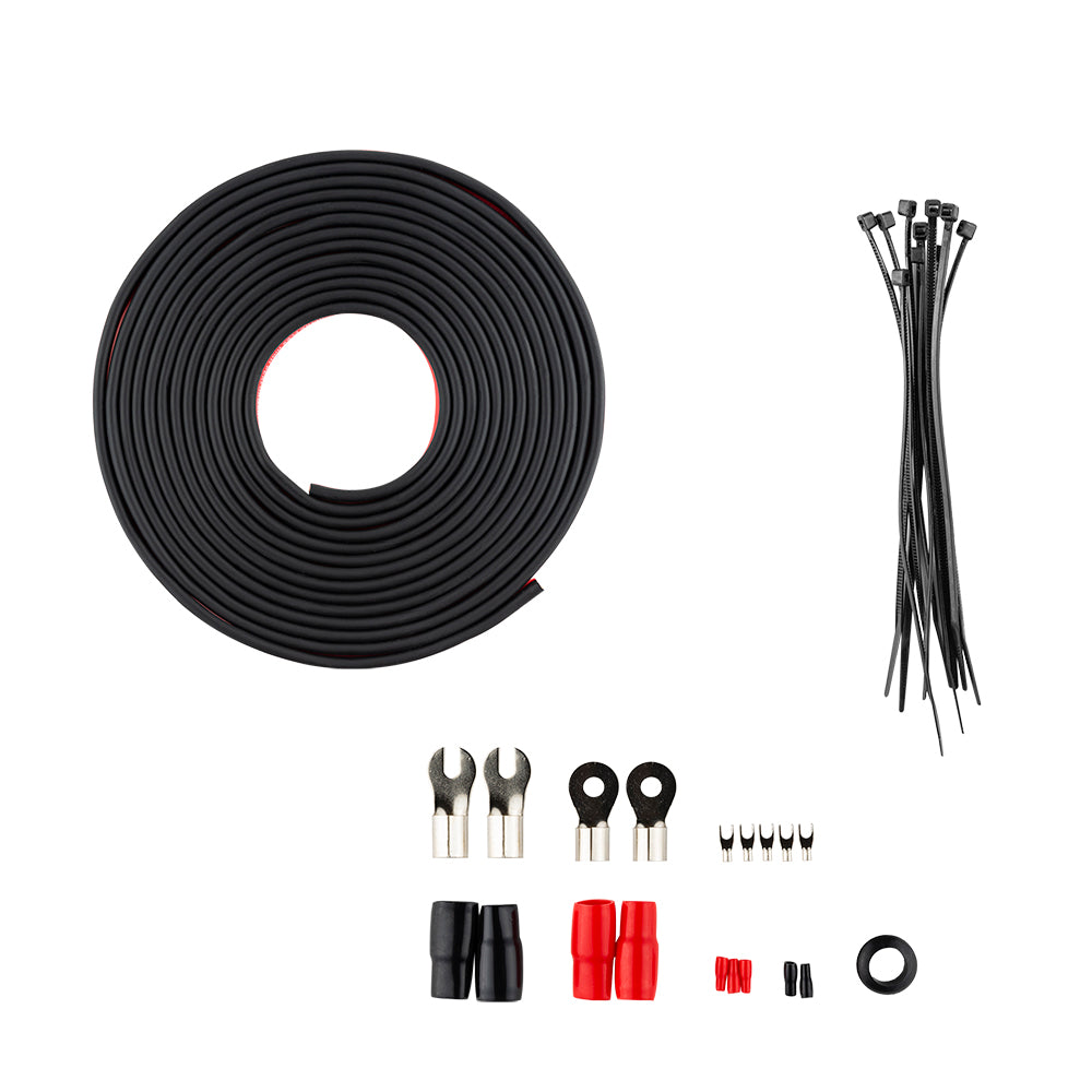 0-GA OFC 100% Copper Amplifier Installation Kit - RED