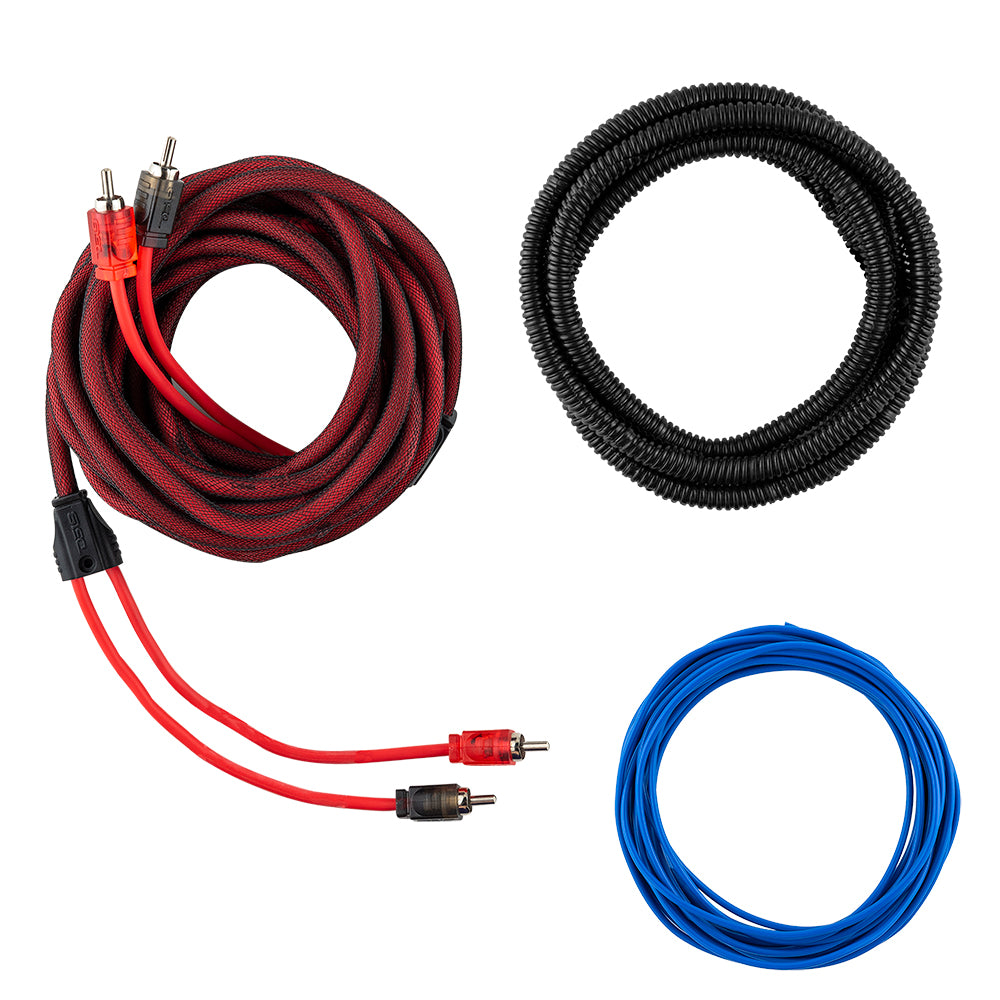 8-GA OFC 100% Copper Amplifier Installation Kit - RED