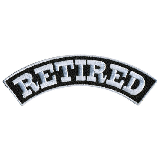 Hot Leathers Retired 4” X 1” Top Rocker Patch