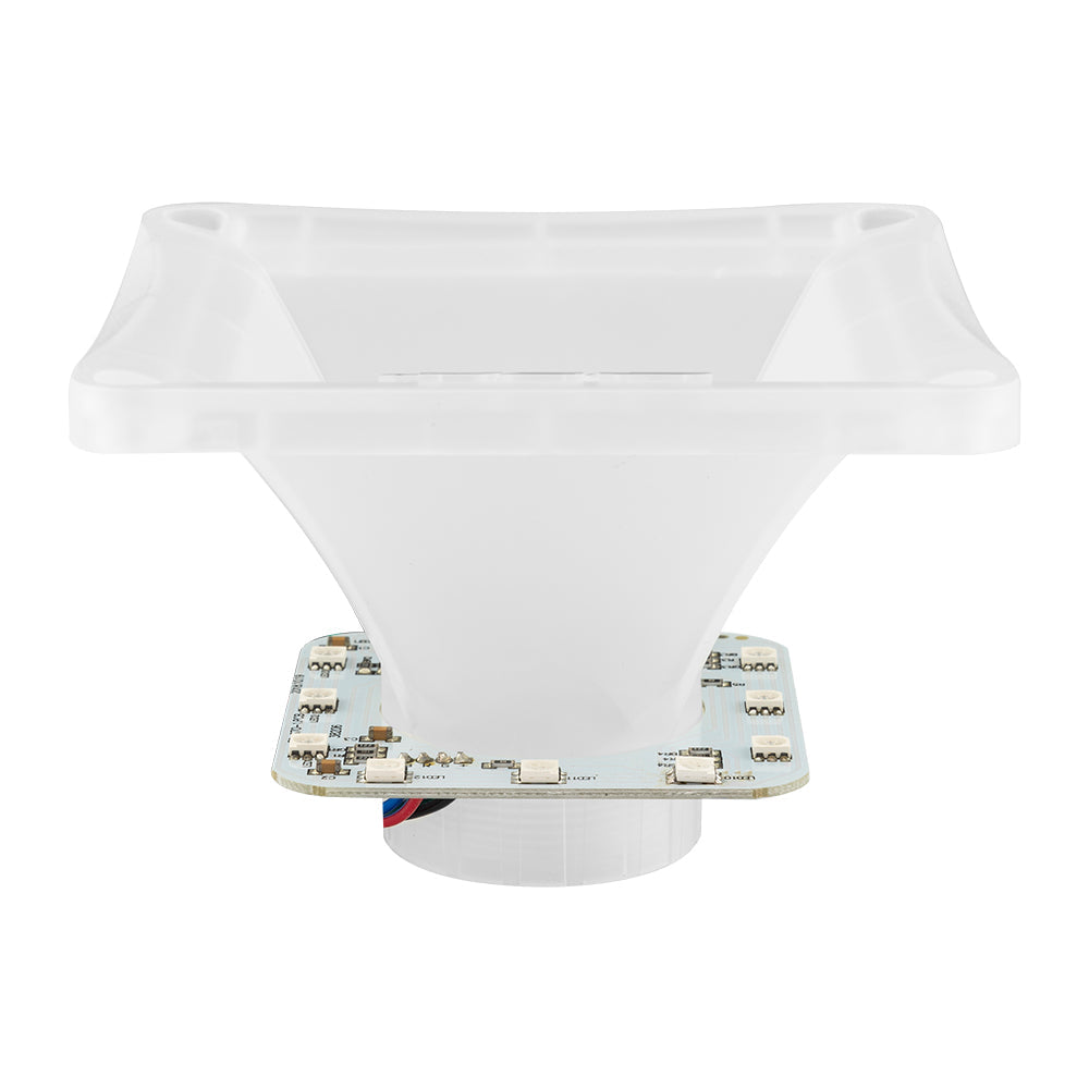 DS18 PRO-H44CL 1" Throat Transparent Plastic Driver Horn With RGB Lights