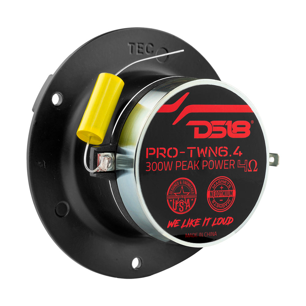 4" High Compression Neodymium Tweeter 150 Watts 1.25 " Polyimide 4-Ohm Vc