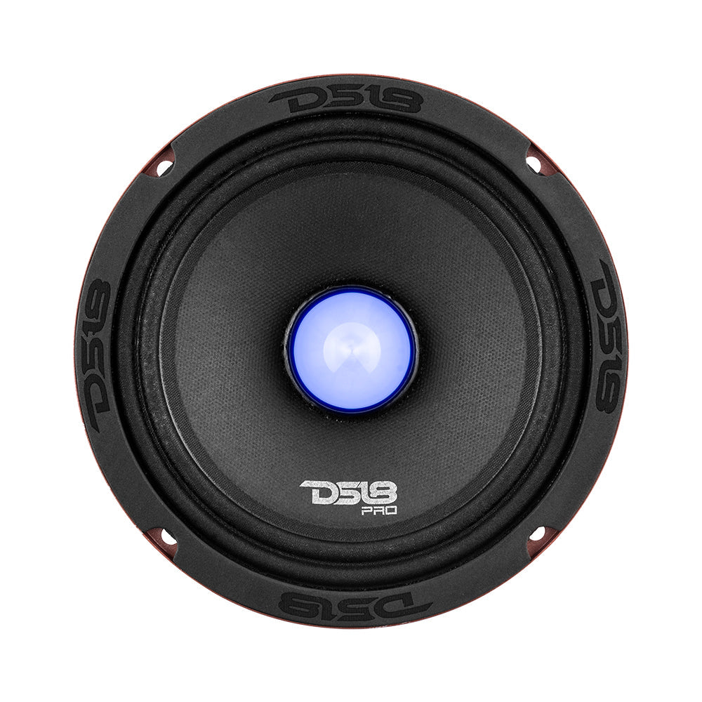 PRO-X 6.5" Mid-Range Loudspeaker with RGB Light Bullet 250 Watts Rms 4-Ohm