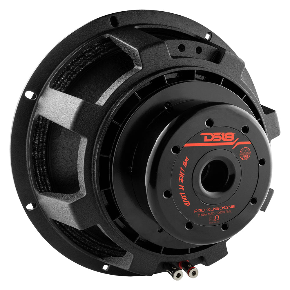 PRO 12" Neodymium Mid-Bass Loudspeaker 1000 Watts Rms 8-Ohm