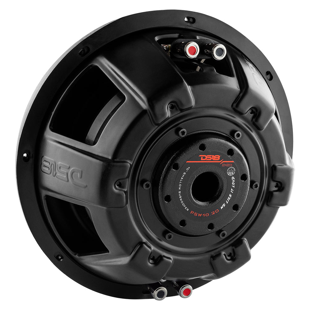 PS Shallow-Mount Water Resistant 10" Subwoofer 500 Watts Rms DVC 2-Ohm