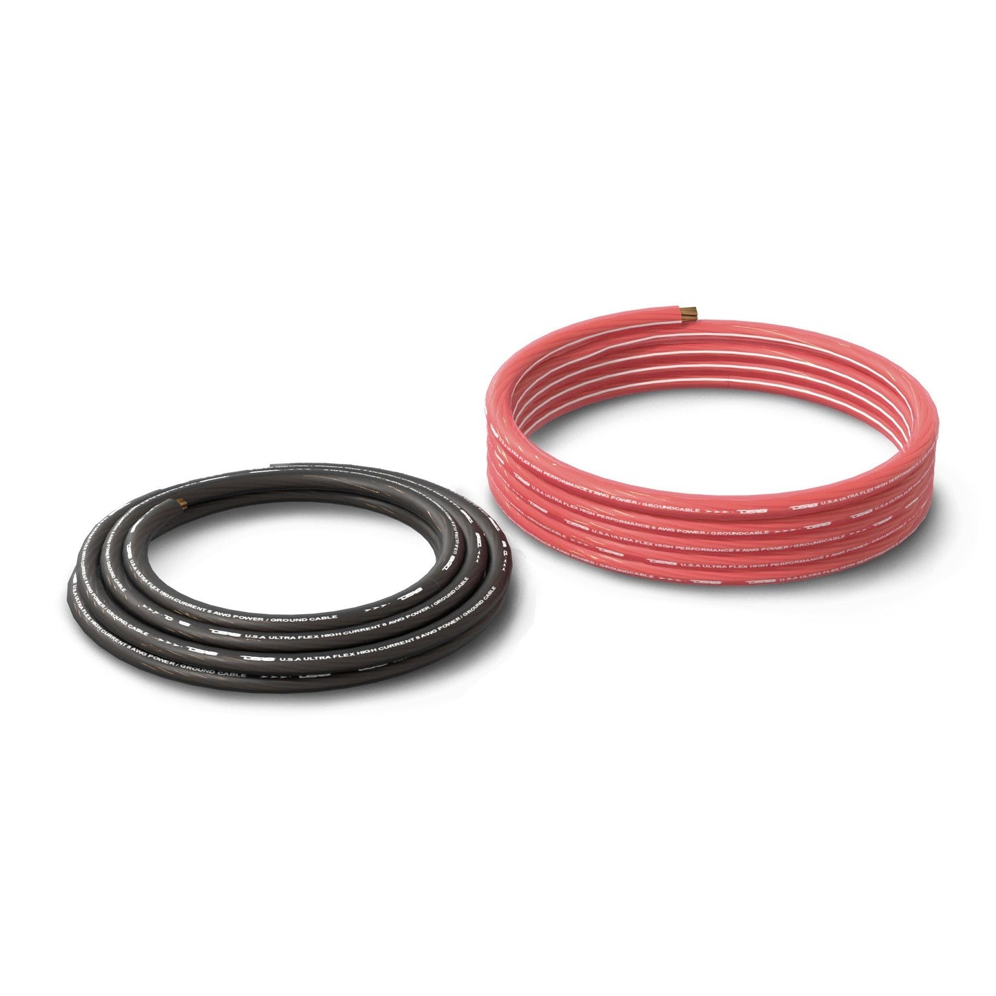 DS18 PW-8GA-5BK/20RD 8-GA Ultra Flex CCA Ground Power Cable 5 Ft Black and 20 Ft Red Kit