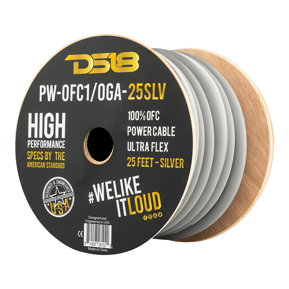 1/0-GA 100% OFC Ground, Power Cable, 25 Feet