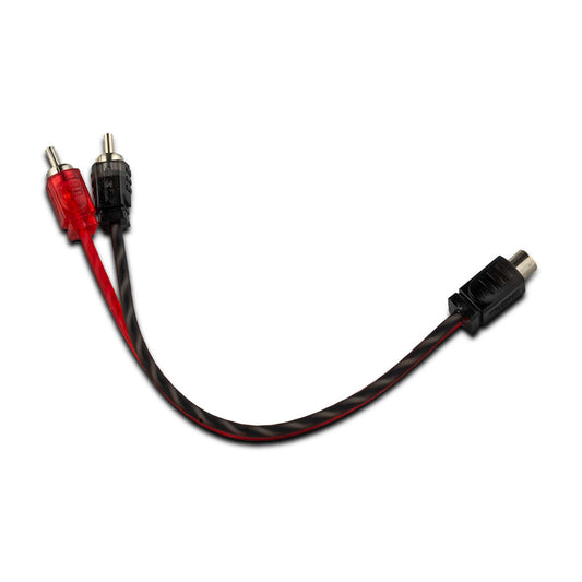 Level 1 RCA 100% Copper OFC Y Connector 1 FEMALE to 2 MALE