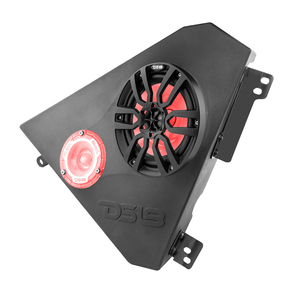 Polaris Slingshot Front Kick Panel 2 X 6.5" Enclosure with NXL-6/BK and PRO-TW1L | 2015 - Current