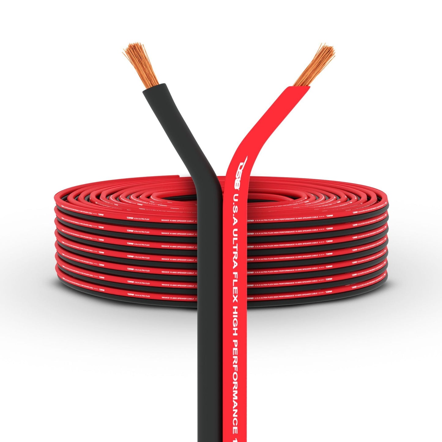 DS18 SW-10GA-100RB 10-GA Ultra Flex CCA Speaker Wire 100 Ft