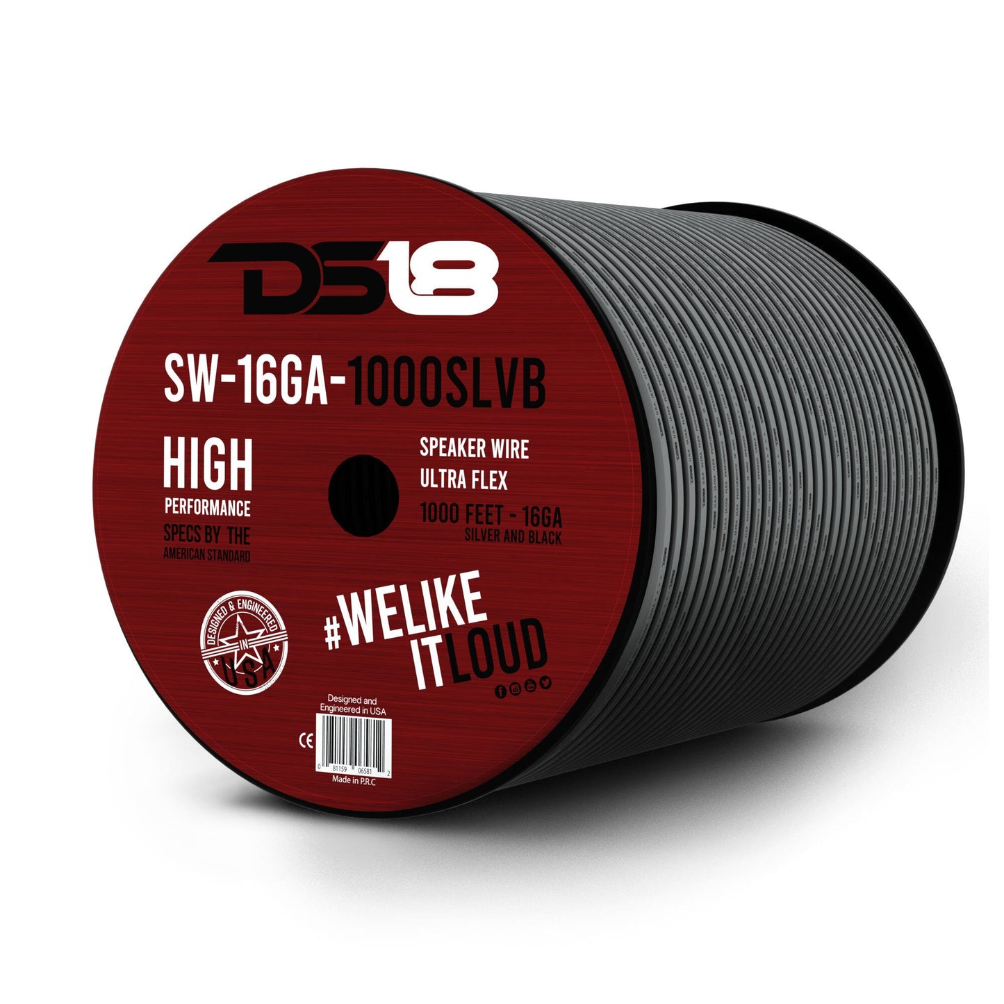 16-GA Speaker Wire 1000 Feet - Red