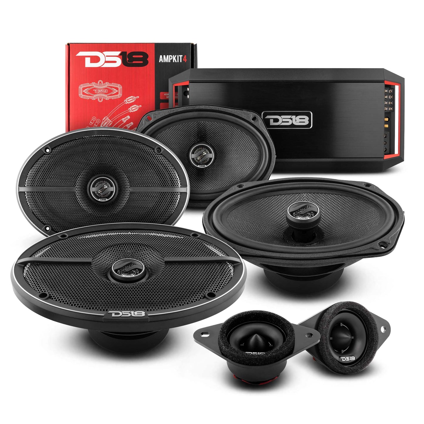 DS18 2012-2017 Toyota CAMRY  Front and Back Doors Speakers Better Upgrade/Replacement Package 1600 Watts