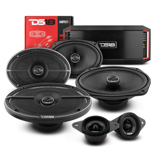 DS18 2012-2017 Toyota CAMRY  Front and Back Doors Speakers Better Upgrade/Replacement Package 1600 Watts