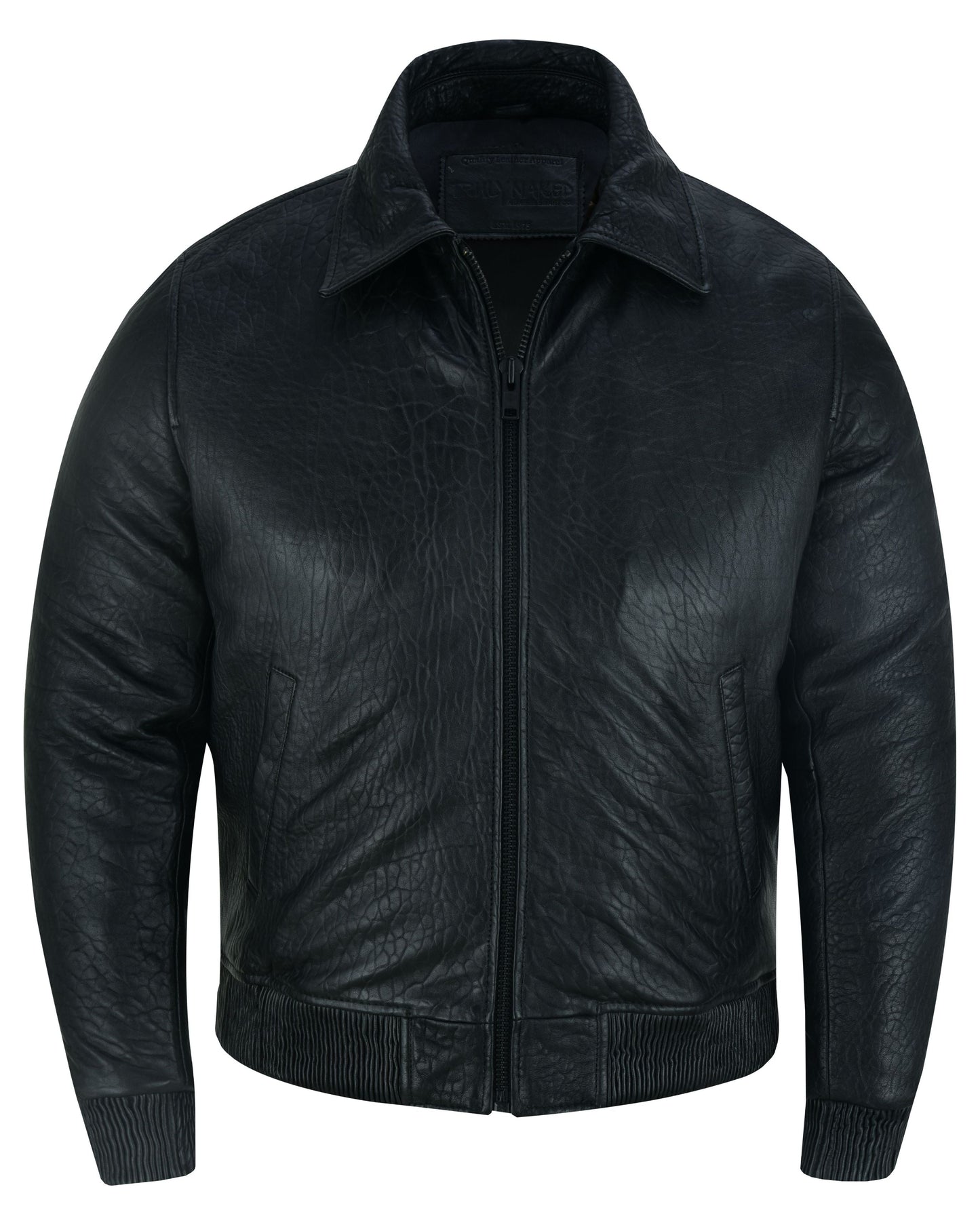 Traveler Men's Fashion Black Leather Jacket