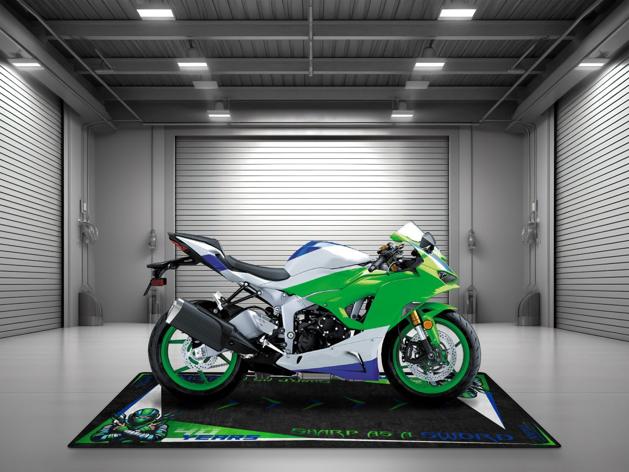 MPM Motorcycle Mat for Kawasaki Ninja - U201