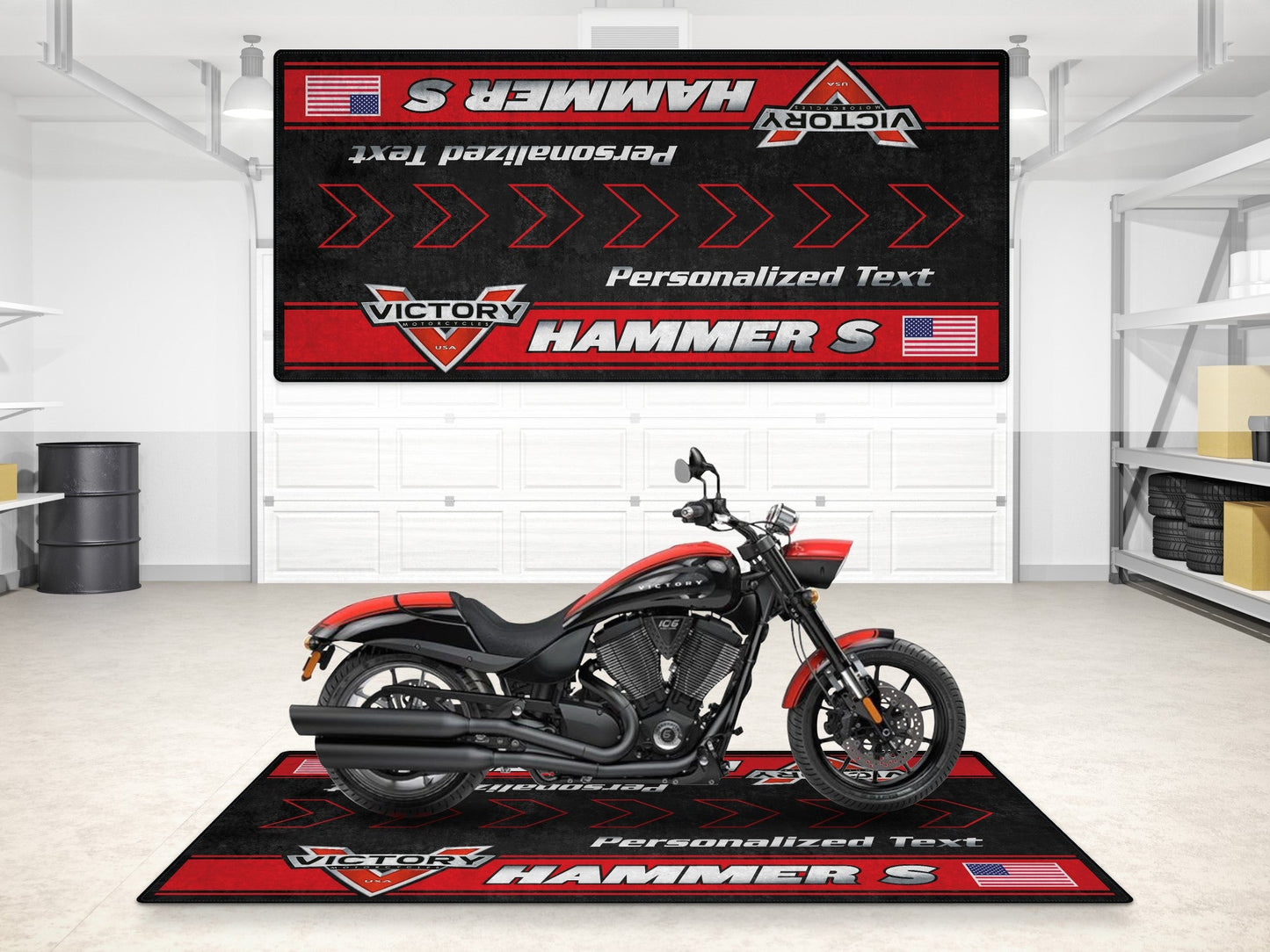 MPM Motorcycle Mat for Victory Hummer S - MM7311