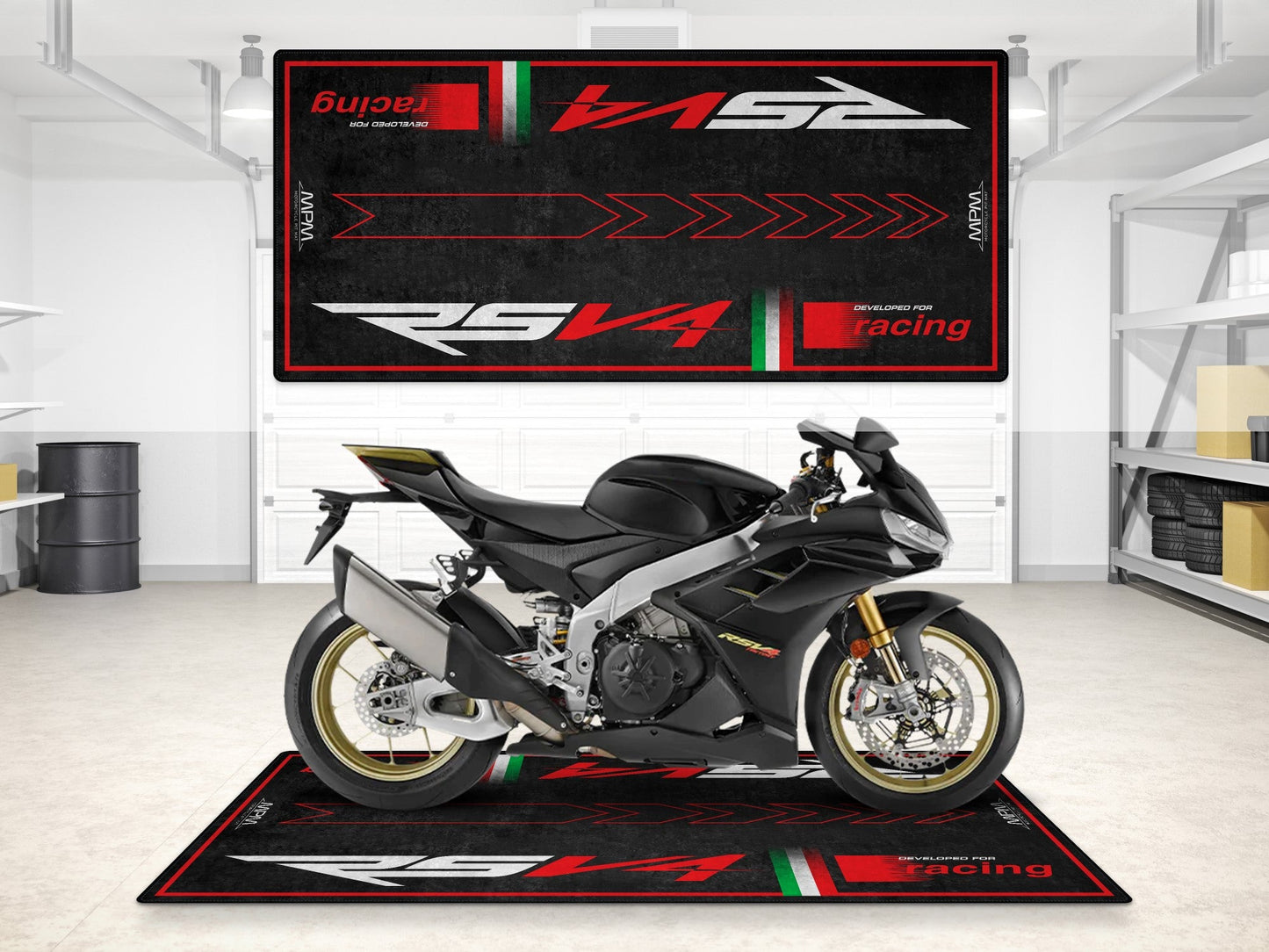MPM Motorcycle Mat for Aprilia RSV4 - MM7220
