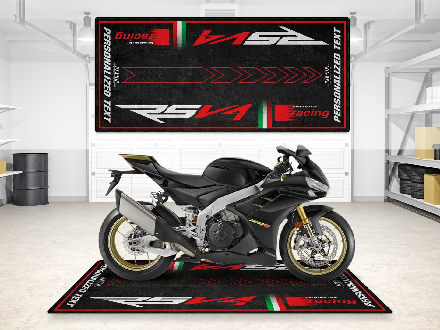 MPM Motorcycle Mat for Aprilia RSV4 - MM7220