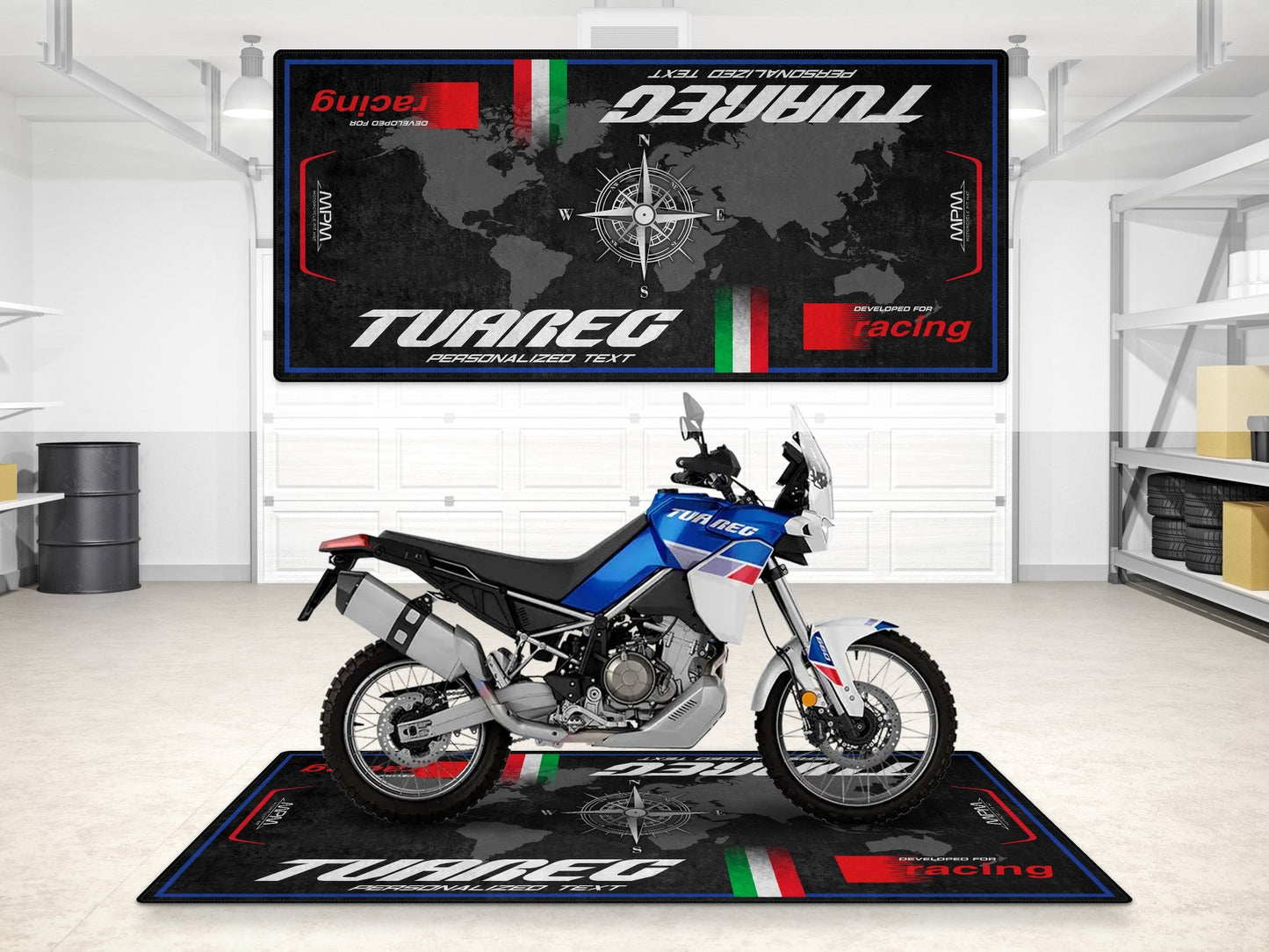 MPM Motorcycle Mat for Aprilia Tuareg - MM7274