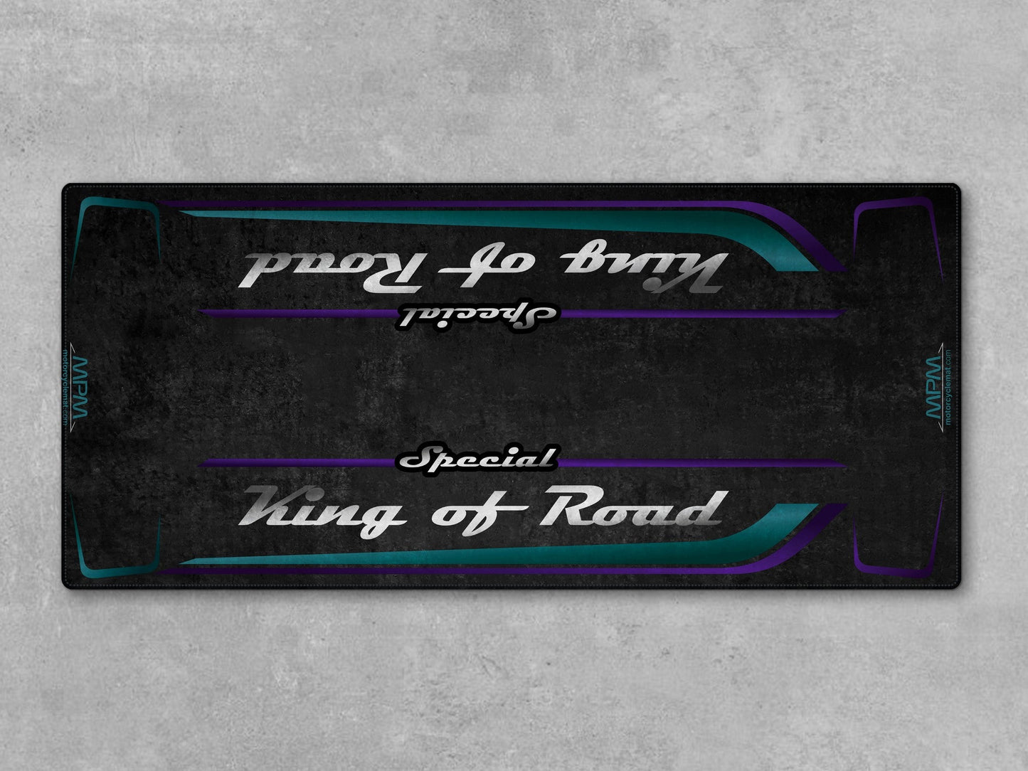MPM Motorcycle Mat for Cruiser Motorcycle "Special King of Road" - MM7346