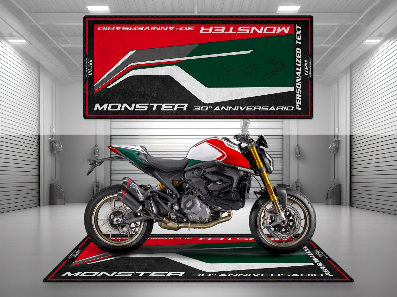 MPM Motorcycle Mat for Ducati Monster 30th Anniversario - MM4106